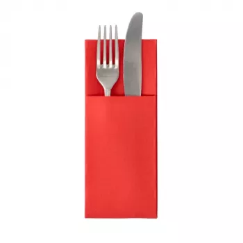 PAPSTAR Royal Collection servietlomme rød 40x40 cm 3-lags 50 stk. 37330