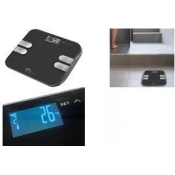 Little Balance Body Wave digital kropsanalysevægt, sort (LB 8210)