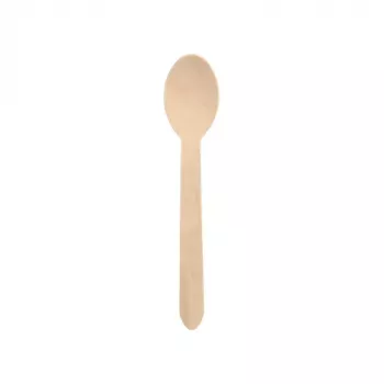 PAPSTAR pure træskeer, 157 mm, birketræ, naturlys, 500 stk., biologisk nedbrydelig 86941