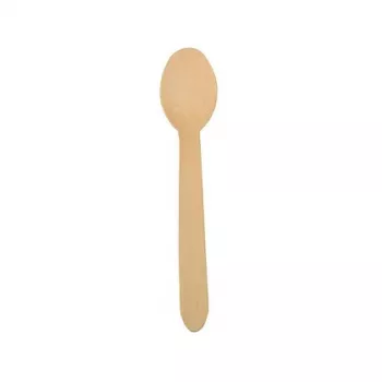 PAPSTAR pure træskeer, 157 mm, birketræ, naturlys, 500 stk., biologisk nedbrydelig 86941