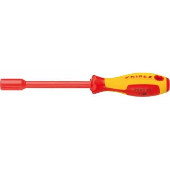 KNIPEX 98 03 13 topnøgle-skruetrækker, 13 mm sekskant-topnøgle, chrom-vanadium-stål, 235 mm
