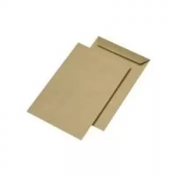 MAILmedia 301017 forsendelsespose E4, uden rude, vådklæbende, brun, 130 g/m²