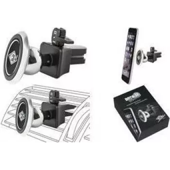 WEDO Dock-it Premium mini magnetisk bilventilationsholder til smartphones, sort/sølv 60 15054