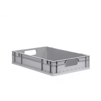 allit ProfiPlus EuroEco O612 grå eurobox 600x400x120 mm, 24 L, PP, åbne greb, stablebar 456809
