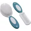 Olympia H+H babyhårbørste- og kammesæt BS 868, naturbørster, ekstra blød, hvid, 98374