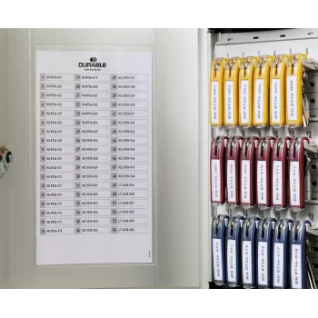 DURABLE KEY BOX 18 nøgleboks med cylinderlås, lysegrå 195123