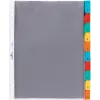DURABLE A4 plasticlommeinddeling, 10 dele, farvesorterede faner, polypropylen 663219