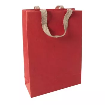 SIGEL Red Coco stor gavetaske, jutefiberpapir, rød, 1 stk (ET010)