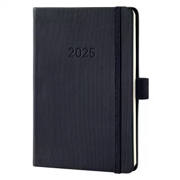 SIGEL Conceptum 2025 lommekalender A6 sort (C2513)