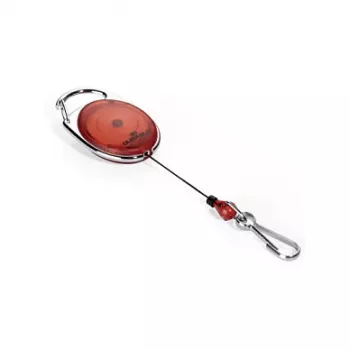 DURABLE Jojo STYLE id-kortholder med fjederkrog 832703, rød