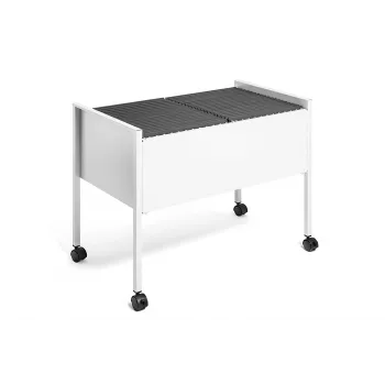 DURABLE hængemappevogn ECONOMY DUO 100 A4, lysegrå 308210