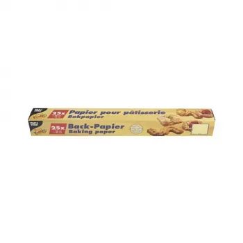 PAPSTAR bagepapirsark, brun, 380 x 420 mm, antihæft på begge sider, varmebestandig op til 220°C, 24-pak 14201