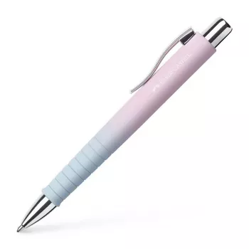 Faber-Castell Poly Ball Urban kuglepen, Blushing Sky, blå blæk, 0,6 mm XB, skridsikker grebzone 241131