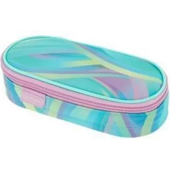 HERLITZ Minty Love polyester penalhus, stor hovedrum med indvendig klap, mintgrøn/multicolor 400205922