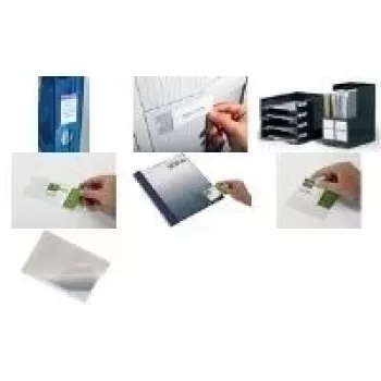 DURABLE POCKETFIX selvklæbende lomme 90x57mm, transparent, 100-pak 829319