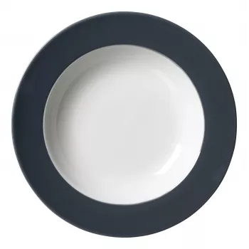 Ritzenhoff & Breker Doppio antracit suppetallerken 220 mm porcelæn, 6-sæt 430219