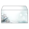 SIGEL Snow Star DL designpapir 110 x 220 mm 80 g/m² blå/hvid DU312