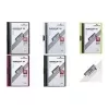 DURABLE DURACLIP ORIGINAL 60 A4 klemmer med metalclips, gennemsigtig front, sort bagside, 5-pak 2238-01