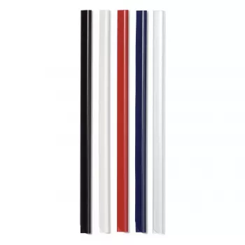 DURABLE Clamp Rails A4 6 mm, Pack of 50, White 293102