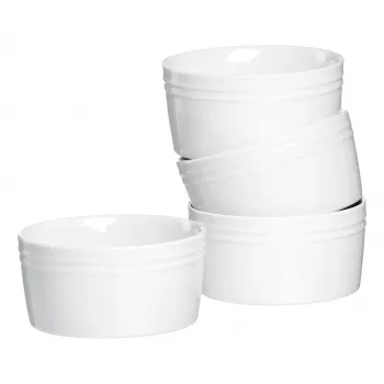 Ritzenhoff & Breker BIANCO ovnforme-sæt, 245 ml, 4-dele, porcelæn, hvid 431452