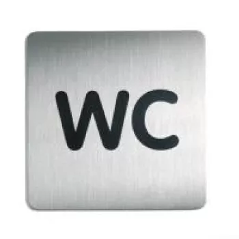 DURABLE PICTO WC-piktogramskilt 150x150 mm selvklæbende akryl 495723