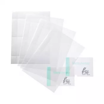 DURABLE CRYSTAL SIGN erstatningsfolier, 148 x 148 mm, transparent, 10 blade (483219)