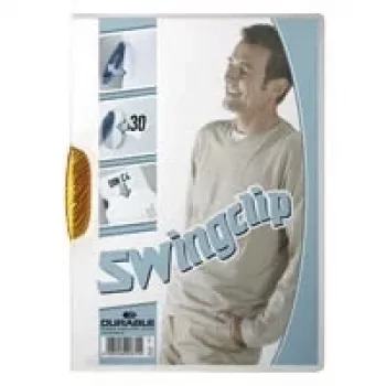 DURABLE SWINGCLIP® 30 A4 transparent klemme, 30-arks kapacitet, 25-pak 226009