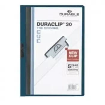 DURABLE DURACLIP 30 A4 klemmehæfter sort (25-pak) 220028