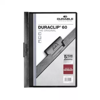 DURABLE DURACLIP 60 A4 klemmehæfter sort (25-pak) 220901