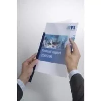 DURABLE A4 klem-bindestrimler, 100-arks kapacitet, transparent PP, 50-pak 293919