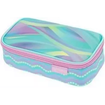 herlitz beatBox New Batik Minty Love penalhus, polyester, XXL-lynlås, 1 stk. 400205929