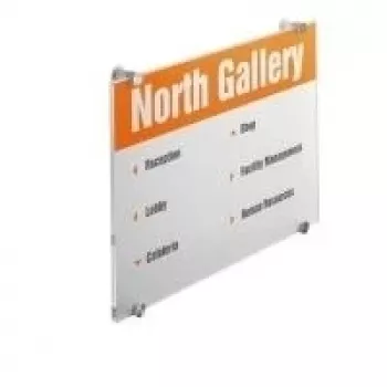 DURABLE CRYSTAL SIGN A3 højformat dørskilt, transparent akrylglas, skruemontering, 1 sæt 482619
