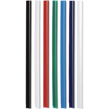 DURABLE DURACLIP A4 Clamp Rails 6 mm Transparent (Pack of 50) 293119