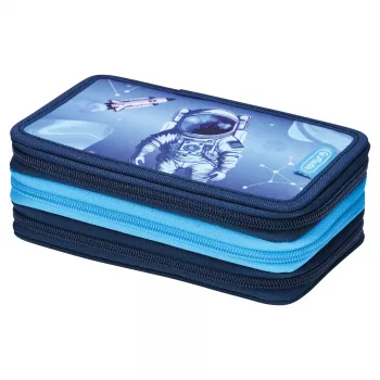 Herlitz TriCase Cosmic Explorer 31-dels penalhus, polyester, 3 rum, 3 lynlåse 400197093