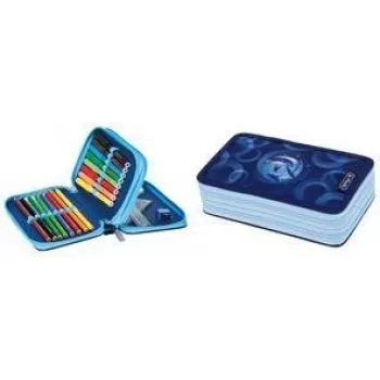 HERLITZ Dolphin Ride dobbeltrum penalhus, 23-dele fyldt, lynlås, farvet for 400205858