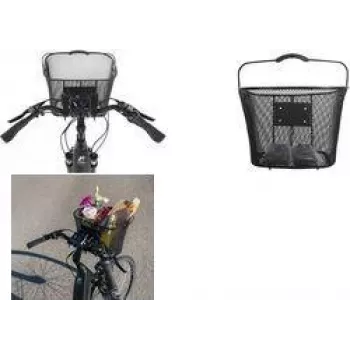 FISCHER E-Bike PLUS styrkurv, finmasket ståltråd, sort, hurtiglukning, 5 kg 50653