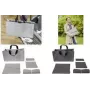 SIGEL BAB02 Desk Sharing Bag Basic L, mørkegrå, 5-delt sæt