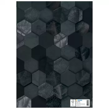 HERMA Omslag X til hæfter, pap, DIN A4, sort, forædlet overflade, mærkningsfelt, 10 stk (20091)