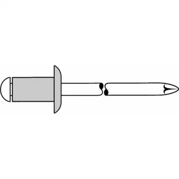 GESIPA blindnitte domhoved 3 x 7 mm aluminium/stål 500 stk. (6300146)
