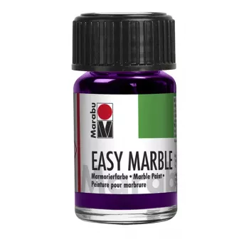 Marabu Easy Marble marmoreringsfarve, 15 ml, ametyst 081, hurtigtørrende, til dyppemarmorering 13050039081