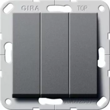 GIRA 283228 System 55 vippekontakt 2-polet 10AX 250V antracit