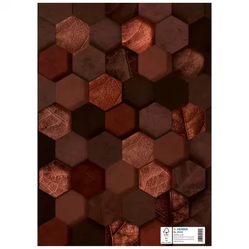 HERMA hæfteskinne X, karton, DIN A4, brun, med mærkefelt, 10 stk. (20092)