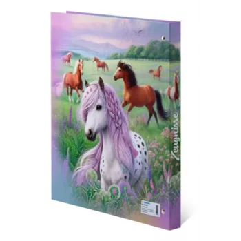 HERMA karakterringbind Hesteunivers, DIN A4 af stabilt karton, stabilt cover, fuldt trykt, - 1 stk. (20159)