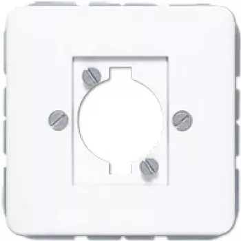 JUNG CD 568 WW dæksel til XLR-stik (P-serie), duroplast, serie CD, alpin hvid