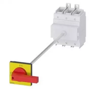 Siemens 3LD2418-0TK13 3-polet hoved- og nødstopafbryder, 250 A, rød/gul