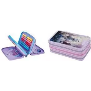 Herlitz TriCase Whisper Mane 31-delt penalhus, polyester, 3 rum, 3 lynlåse 400205915