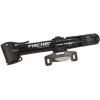 FISCHER Mini Bicycle Pump with T-Handle, Black, Switchable High Pressure/High Volume, Telescopic - 1 Piece (85581)