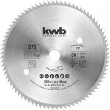 KWB 587511 rundsavklinge 205 mm x 18 mm boring, 40 tænder, TCT, til træ