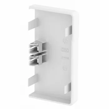 OBO Bettermann endestykke til Rapid 45-2 100 kanal, hvid 6113110