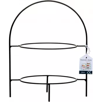 Ritzenhoff & Breker TJÄNA 2-trins lagkageetagere, sort metal, 220x170x280 mm 221367